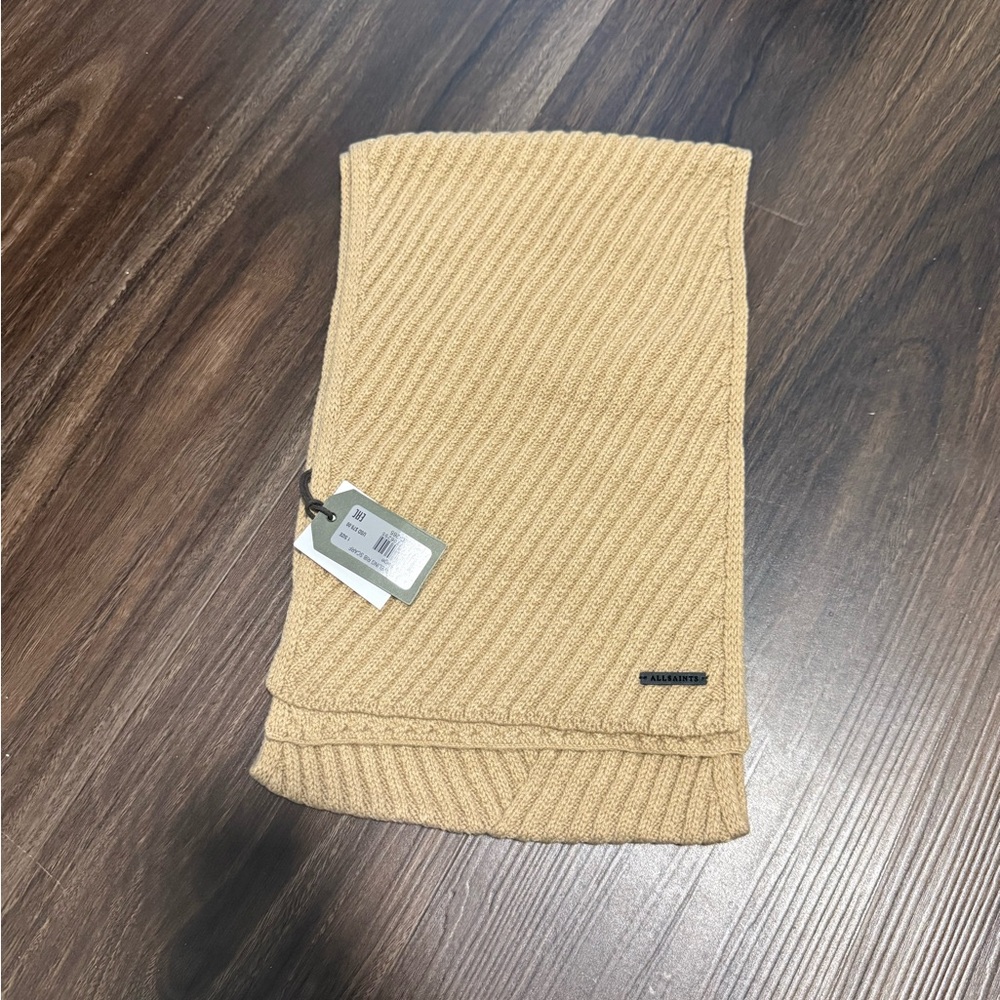 Brand new All Saints Tan Scarf